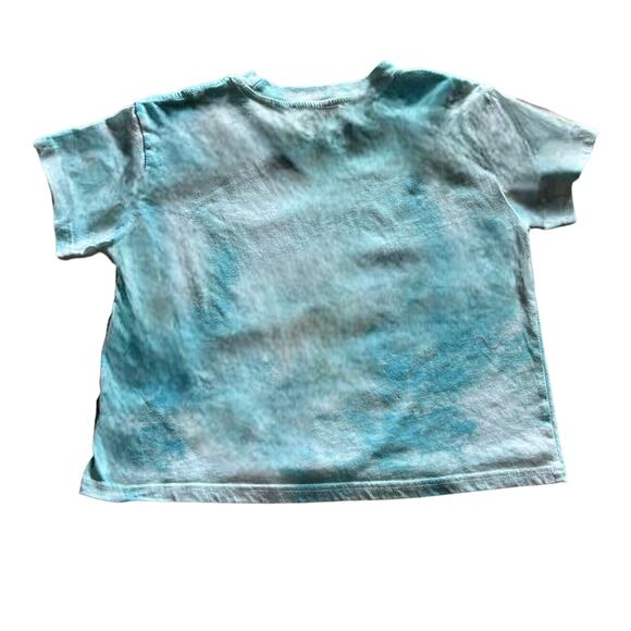 Nickelodeon RUGRATS Cropped TEE Shirt Small Teal Tie Dye Cartoon Characters - Picture 3 of 5